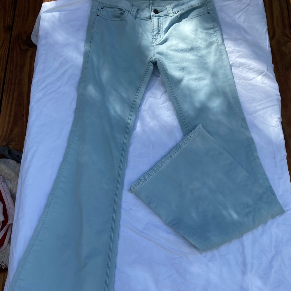 Free people flares baby blue